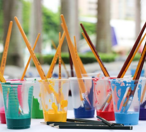 class - paint brushes